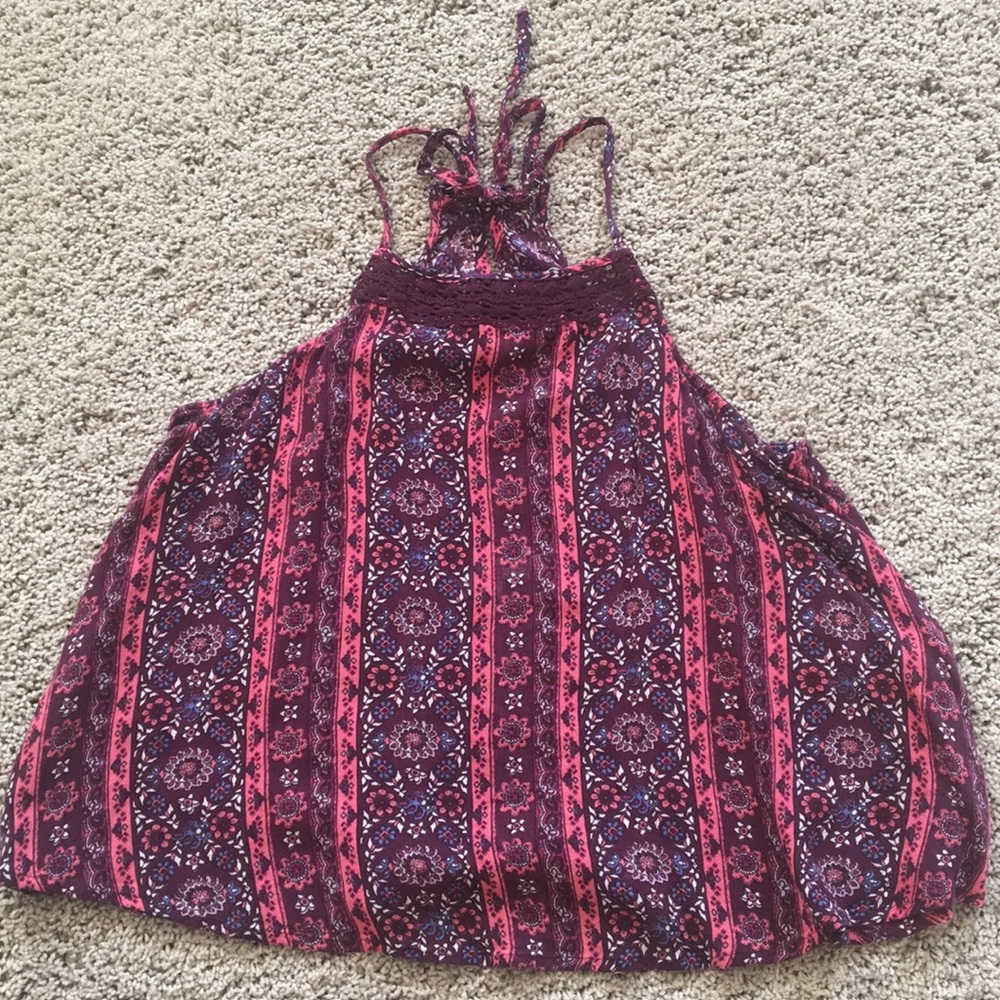 Hollister Purple High Neck Top